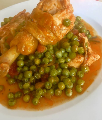 Nostos Restaurant Chicken with beans